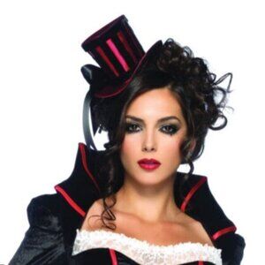 LEG AVENUE WOMENS VELVET AND SATIN HAT